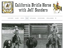 Tablet Screenshot of californiabridlehorse.com